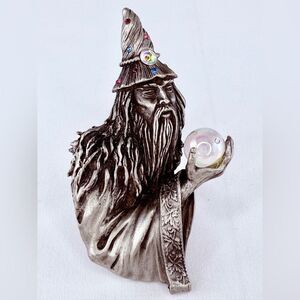 JJ Vintage Wizard Pewter Brooch